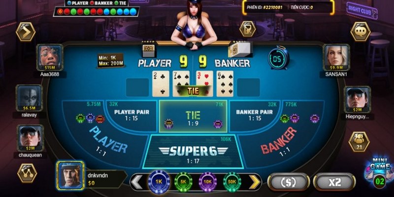 Baccarat b52 dùng các lá bài tây để chơi game