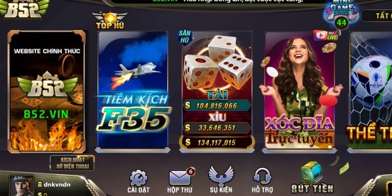 Chơi game trực tuyến tài xỉu b52 cực vui và thú vị